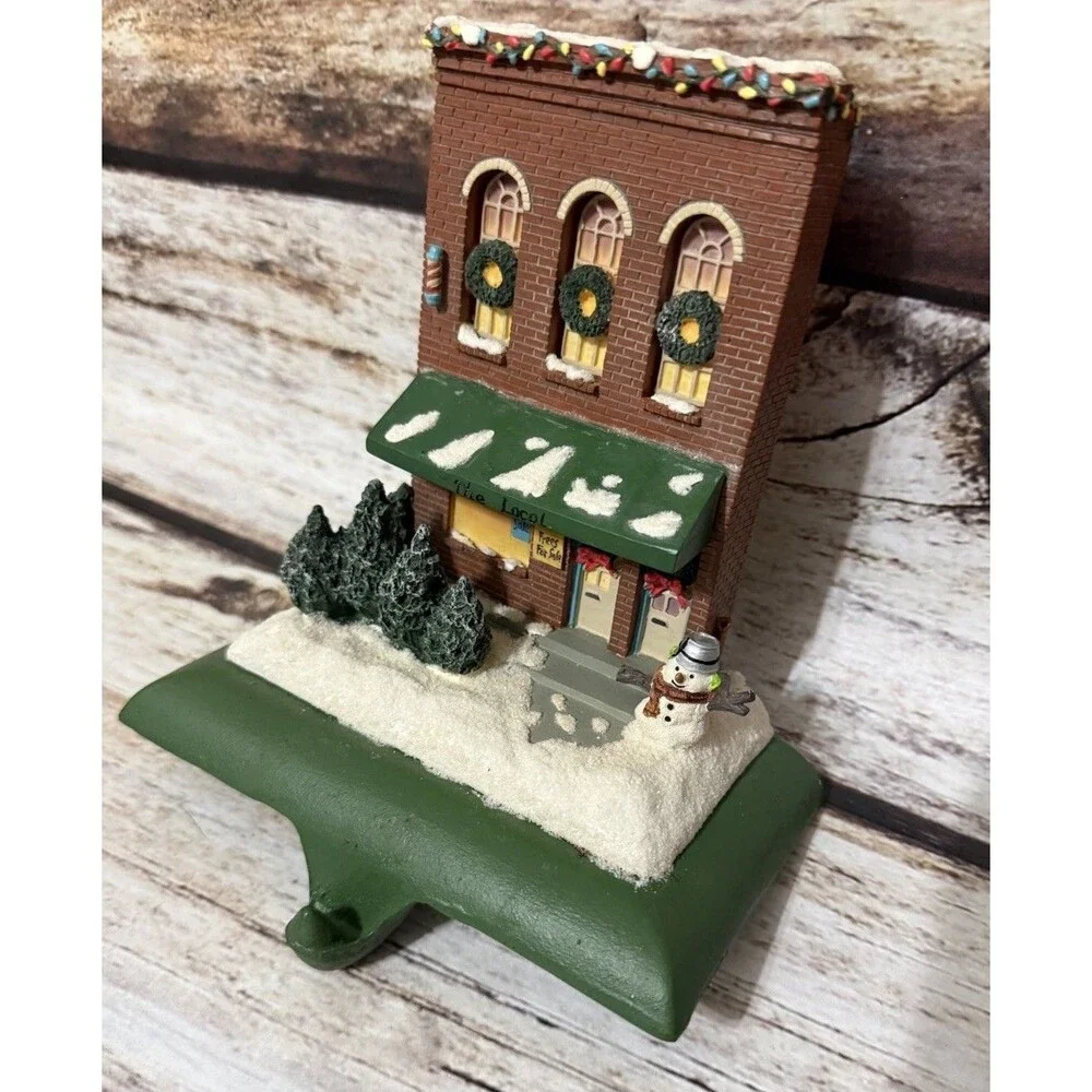 HALLMARK Mitford The Local Cast Iron Stocking Holder Hanger